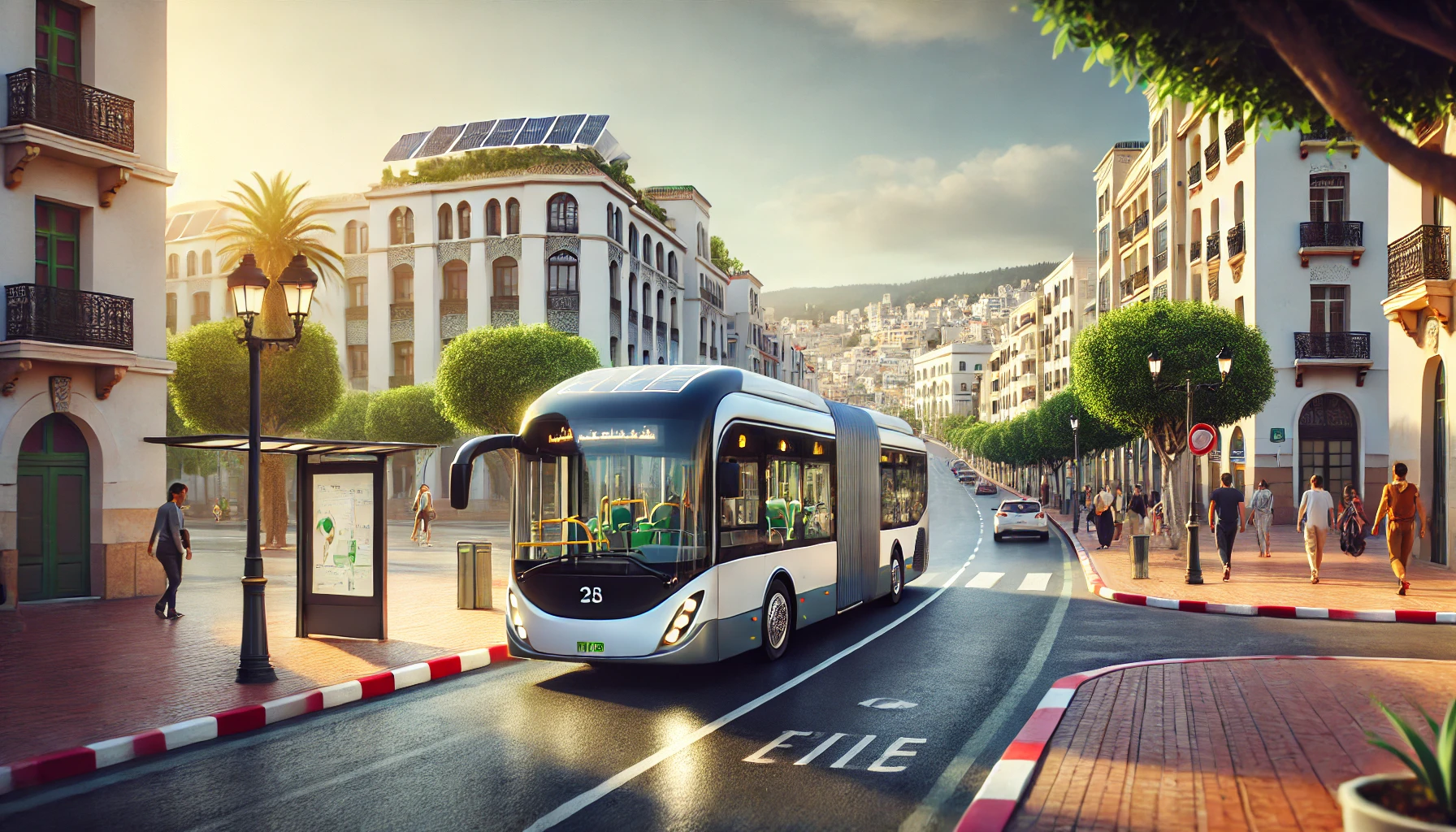 Electric Bus for Transportation Between Neighbourhoods in the Same City