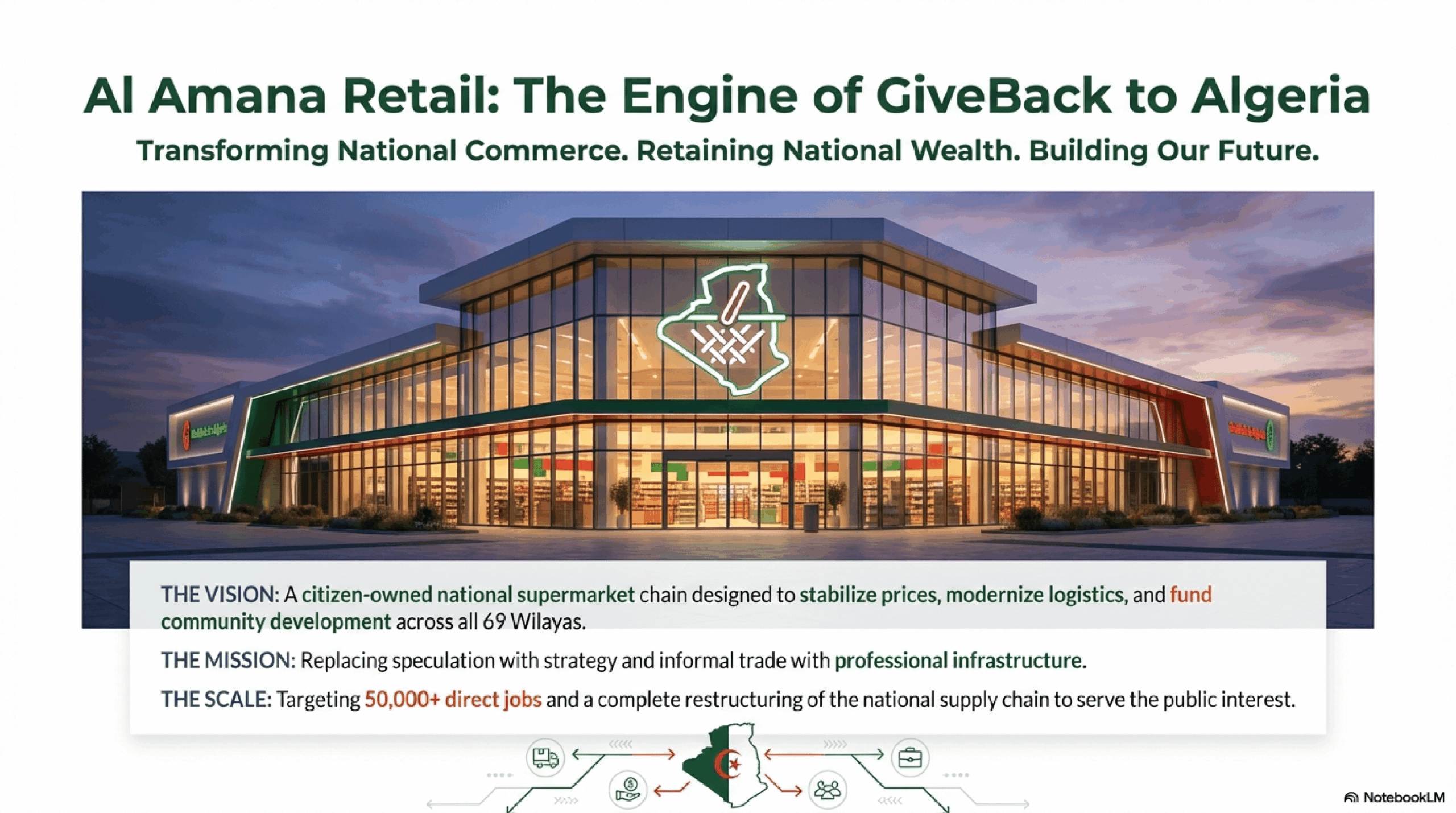 Chaîne nationale de supermarchés en Algérie | Projet GBTA